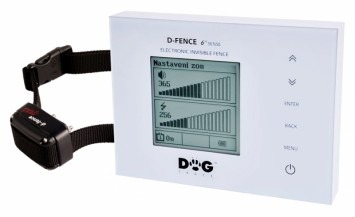 Dogtrace D-Fence 202 láthatatlan elektromos kutyakerítés szünetmentes táppal fehér vezeték nélkül